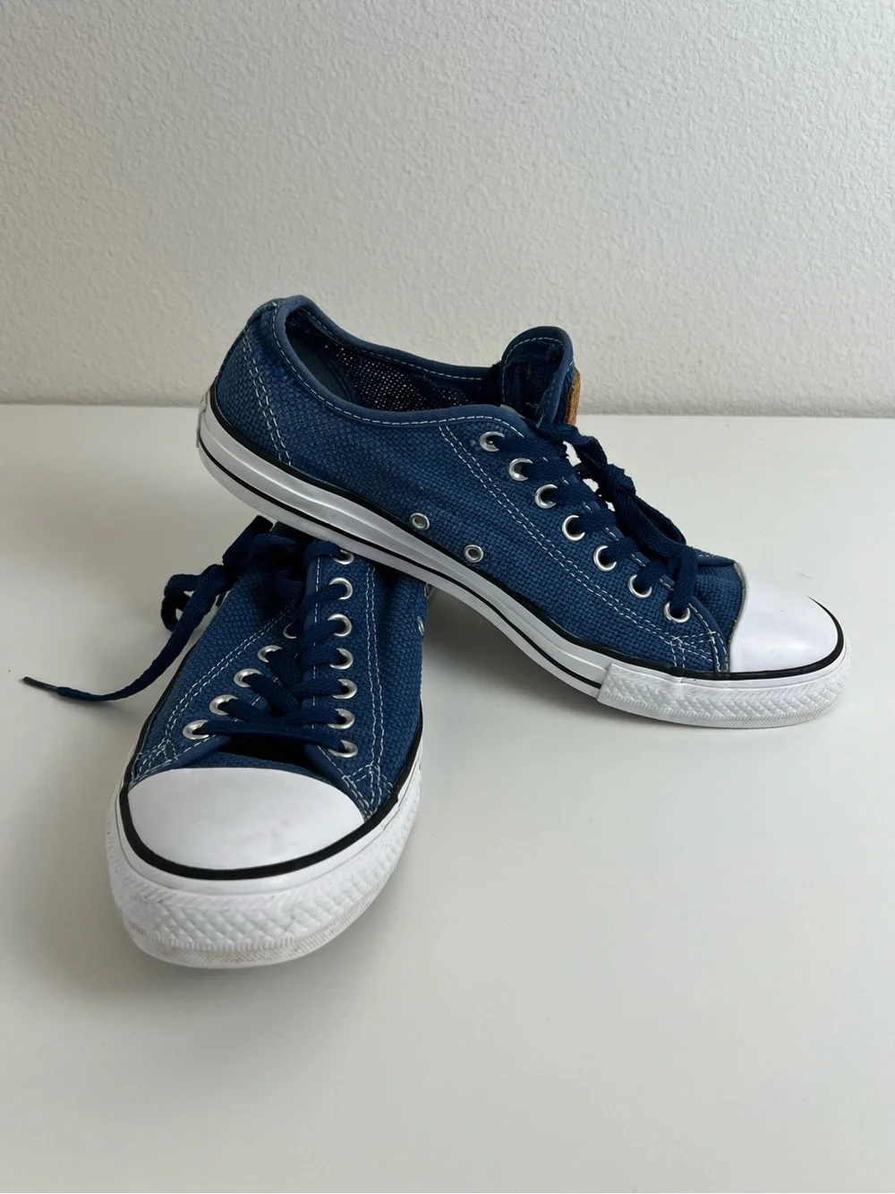 Converse Chuck Taylor All Star Blue Low Top Canvas Sneakers Skater Men’s 11 - Picture 6 of 12
